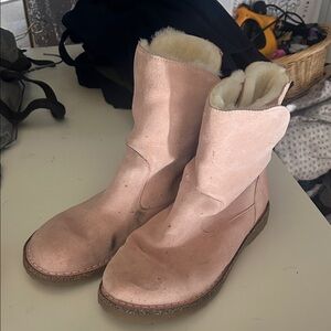 Birkenstock Pink Shearling Winter Boots